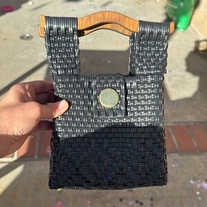 Mini tote made out of plastic - gently used condition